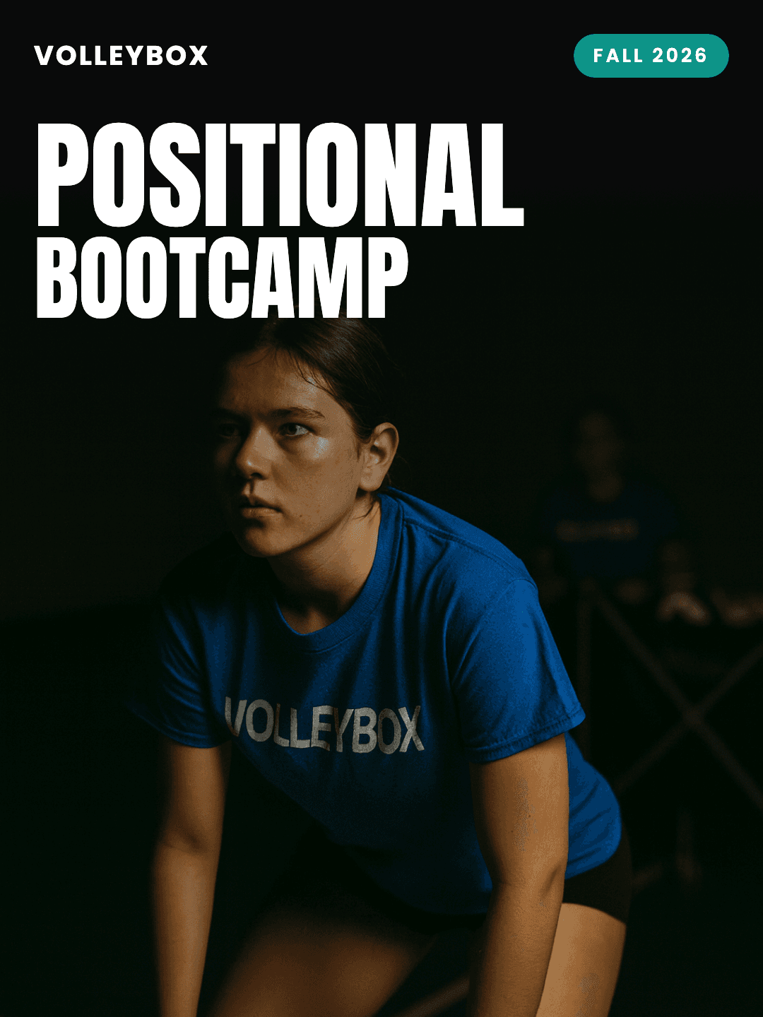 A girl setting a volleyball in the Volleybox gym